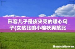女孩比喻小棉袄男孩比喻什么？ 形容儿子是皮夹克的暖心句子