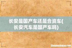 长安汽车是国产车吗 长安是国产车还是合资车