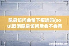 soul取消隐身访问后会不会有之前的记录 隐身访问会留下痕迹吗