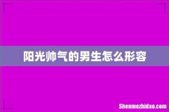 阳光帅气的男生怎么形容