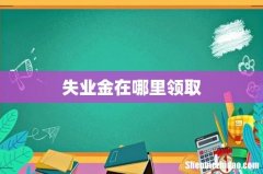 失业金在哪里领取