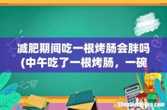 中午吃了一根烤肠，一碗米粉，会不会胖啊 减肥期间吃一根烤肠会胖吗