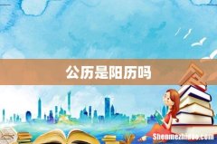 公历是阳历吗
