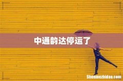 中通韵达停运了
