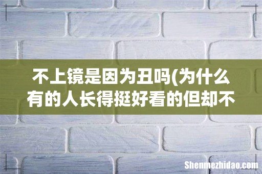 为什么有的人长得挺好看的但却不上镜？ 不上镜是因为丑吗
