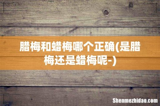 是腊梅还是蜡梅呢- 腊梅和蜡梅哪个正确