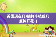 半枝莲几点钟开花- 英国现在几点钟