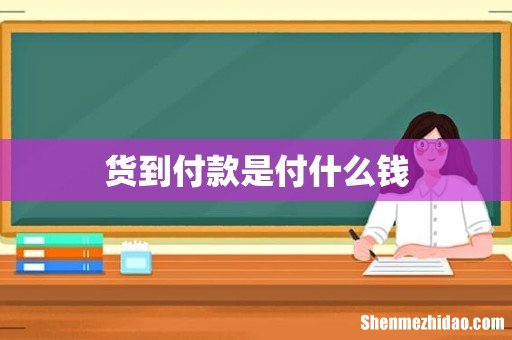 货到付款是付什么钱