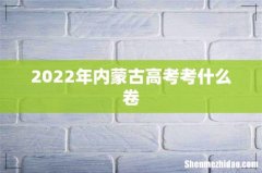 2022年内蒙古高考考什么卷