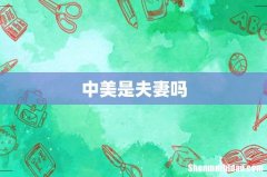 中美是夫妻吗
