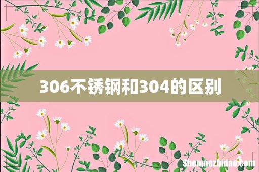 306不锈钢和304的区别