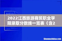 含2020-2021历年 2022江西旅游商贸职业学院录取分数线一览表