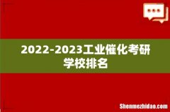 2022-2023工业催化考研学校排名