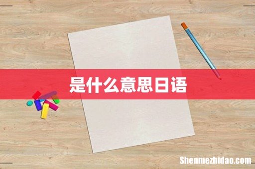 是什么意思日语
