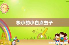 极小的小白点虫子