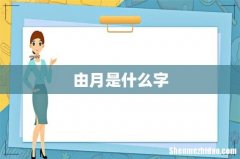 由月是什么字
