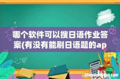 有没有能刷日语题的app- 哪个软件可以搜日语作业答案