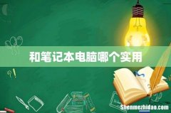 和笔记本电脑哪个实用