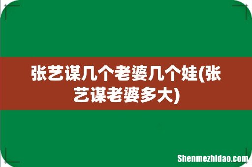 张艺谋老婆多大 张艺谋几个老婆几个娃