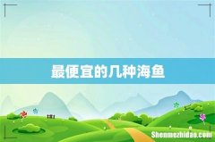 最便宜的几种海鱼