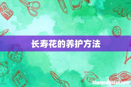 长寿花的养护方法