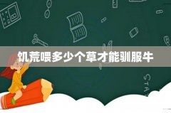 饥荒喂多少个草才能驯服牛