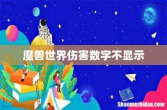 魔兽世界伤害数字不显示