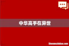 中华高手在异世