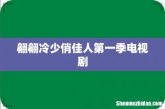 翩翩冷少俏佳人第一季电视剧