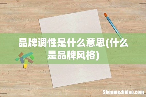 什么是品牌风格 品牌调性是什么意思