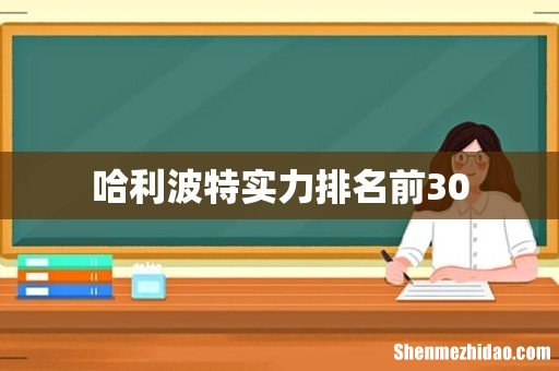 哈利波特实力排名前30