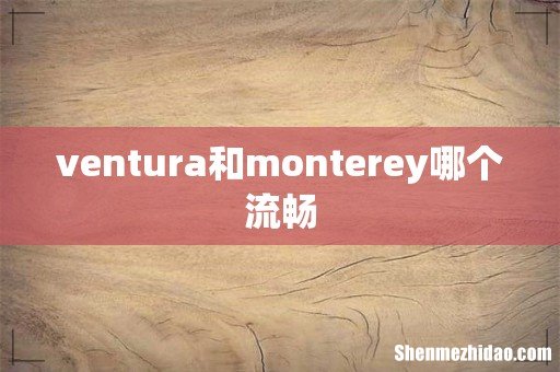 ventura和monterey哪个流畅