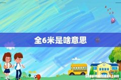 全6米是啥意思