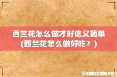 西兰花怎么做好吃？ 西兰花怎么做才好吃又简单