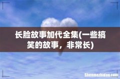 一些搞笑的故事，非常长 长脸故事加代全集
