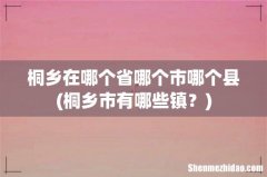 桐乡市有哪些镇？ 桐乡在哪个省哪个市哪个县