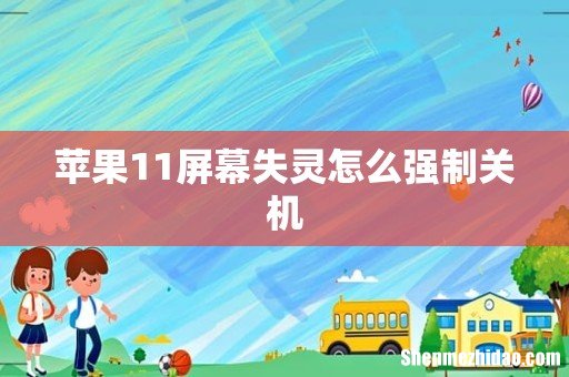 苹果11屏幕失灵怎么强制关机