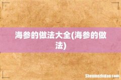 海参的做法 海参的做法大全
