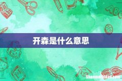 开森是什么意思