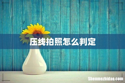 压线拍照怎么判定