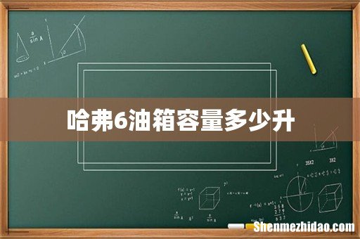 哈弗6油箱容量多少升