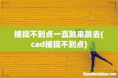 cad捕捉不到点 捕捉不到点一直跳来跳去