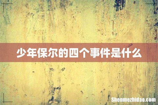 少年保尔的四个事件是什么