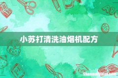 小苏打清洗油烟机配方