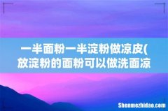 放淀粉的面粉可以做洗面凉皮吗？ 一半面粉一半淀粉做凉皮