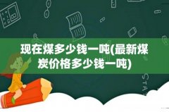 最新煤炭价格多少钱一吨 现在煤多少钱一吨