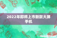2022年即将上市新款大屏手机