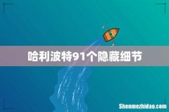 哈利波特91个隐藏细节