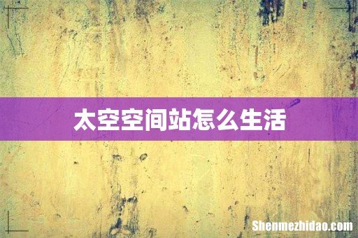 太空空间站怎么生活