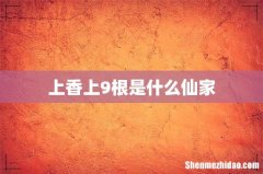 上香上9根是什么仙家